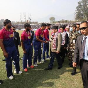 नेपाली क्रिकेट टिमलाई प्रधानमन्त्री प्रचण्डले दिए बधाई  