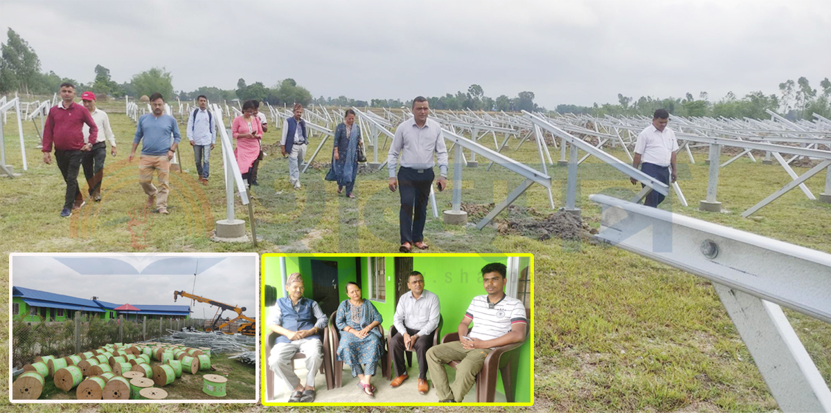 झापा इनर्जीको सौर्य ऊर्जा परियोेजना निर्माण कार्य अन्तिम चरणमा (भिडियोसहित) 