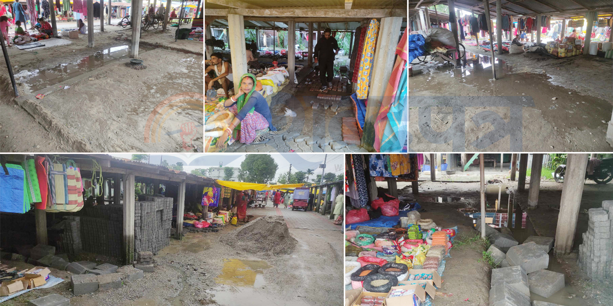 बिहीवारे बजारको टहरामा पानी पसेपछि.....(भिडियोसहित)  