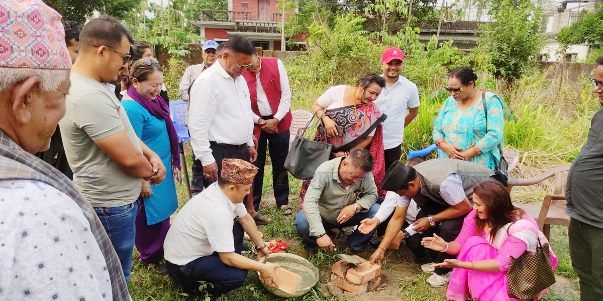 अर्जुनधारामा भेटेरीनरी अस्पताल निर्माण कार्य शुरु (भिडियोसहित)  