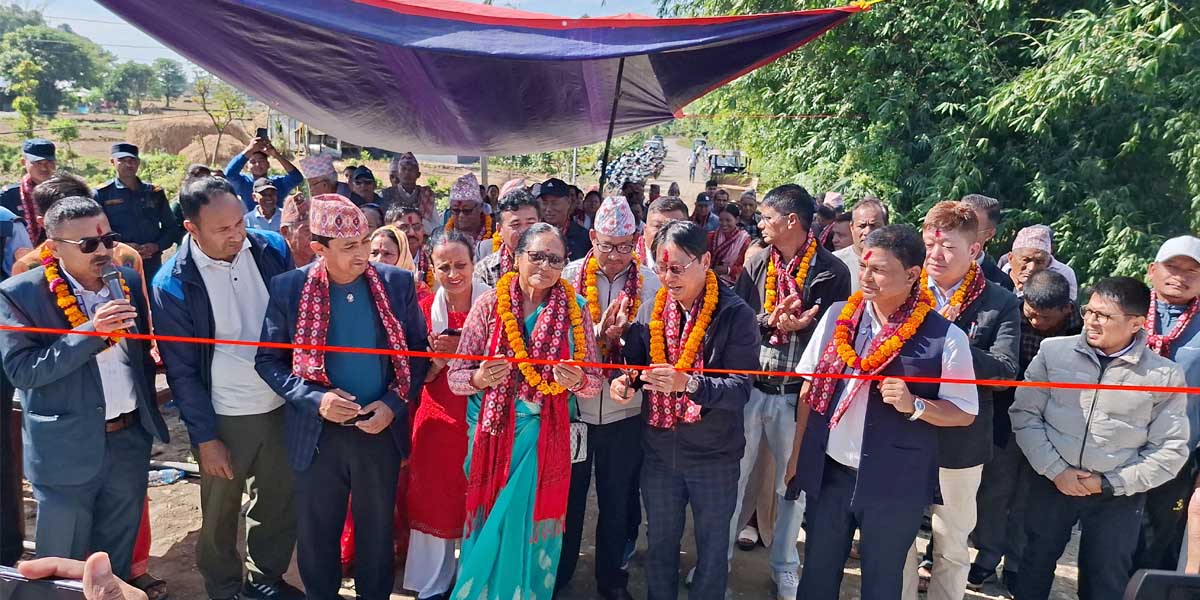 हल्दीबारीमा काठेपुल मुक्त अभियान अन्तरगत तेस्रो पक्की पुल निर्माणपछि उद्घाटन (भिडियोसहित) 