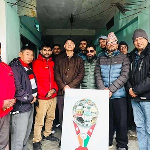 इन्डो–नेपाल मेचीनगर मिडियाकपको लोगो सार्वजनिक