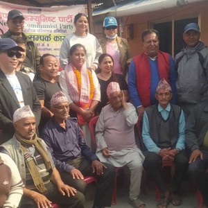 बिर्तामोडमा धर्मशिला चापागाईंको भेटघाट तथा सुझाव संकलन कार्यक्रम 