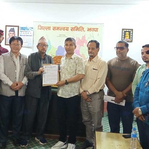 जिससमार्फत झापाका १५ वटै स्थानीय सरकारलाई पत्रकार महासंघको ज्ञापनपत्र