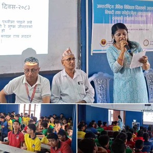 अन्तराष्ट्रिय जैविक विविधता दिवसमा बिद्यार्थीलाई विषादी तथा फोहोरमैला व्यवस्थापन सम्वन्धि सचेतना कार्यक्रम