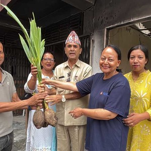बिर्तामोडका कृषकलाई नरिवल र सजिवनका बिरुवा वितरण बिर्तामोडका कृषकलाई नरिवल र सजिवनका बिरुवा वितरण