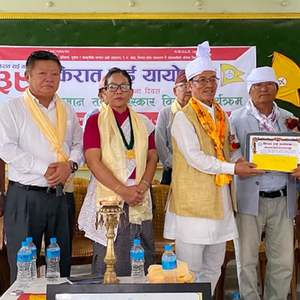 पत्रकार राजन साम्पाङ सम्मानित